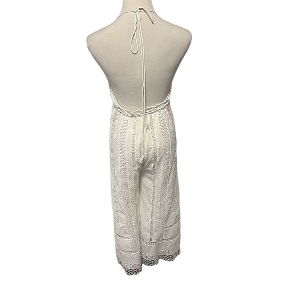 Free People Sydney Sky White Halter Jumpsuit Sz XS - Picture 3 of 6